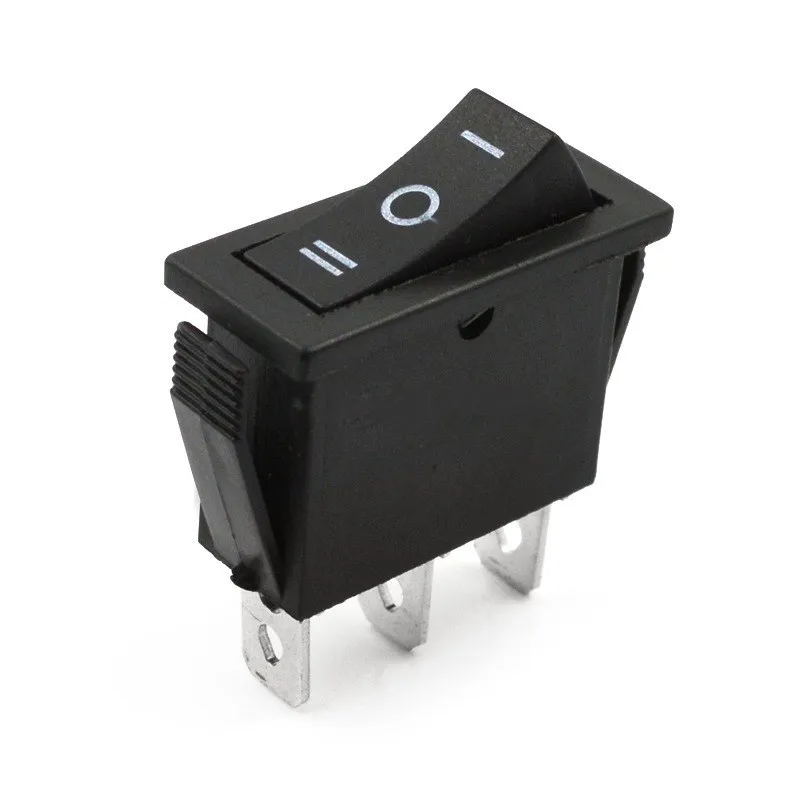 KCD3 (on-off-on) black color 3 pin 250V/15A Rocker Switch