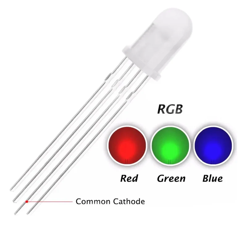 RGB LED COMMON CATHODE 5MM