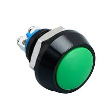 12MM ROUNDED GREEN COLOR DOME PUSH BUTTON