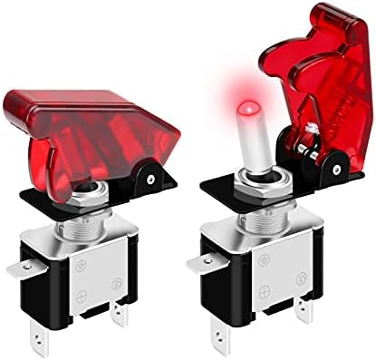 Illuminated TOGELE SWITCH WETHE COVER RED