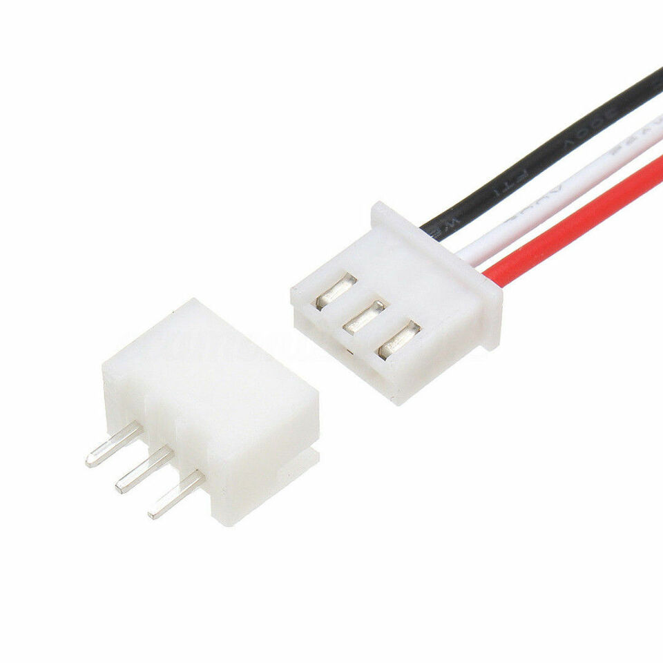 3 Pin 1 Set Mini Micro JST XH 2.54mm 3 Pin Connector Plug With Wires 15cm