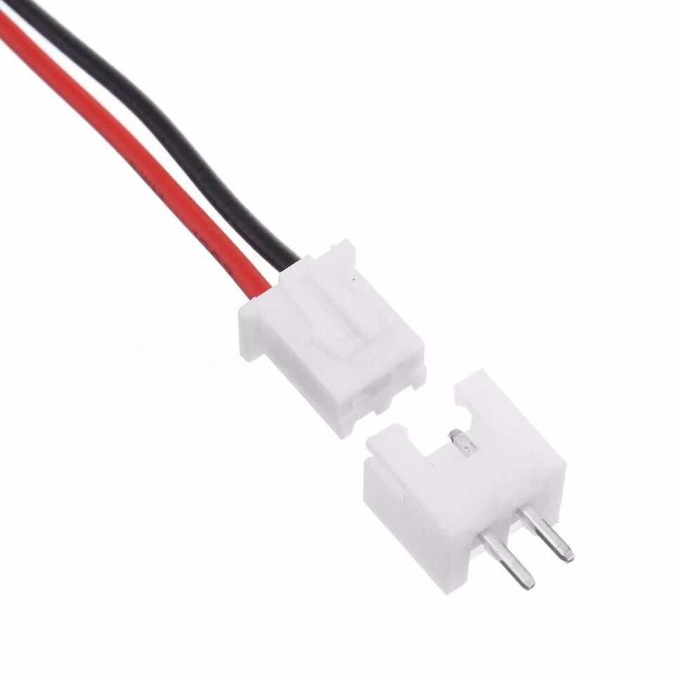 2 Pin 1 Set Mini Micro JST XH 2.54mm 2 Pin Connector Plug With Wires 15cm