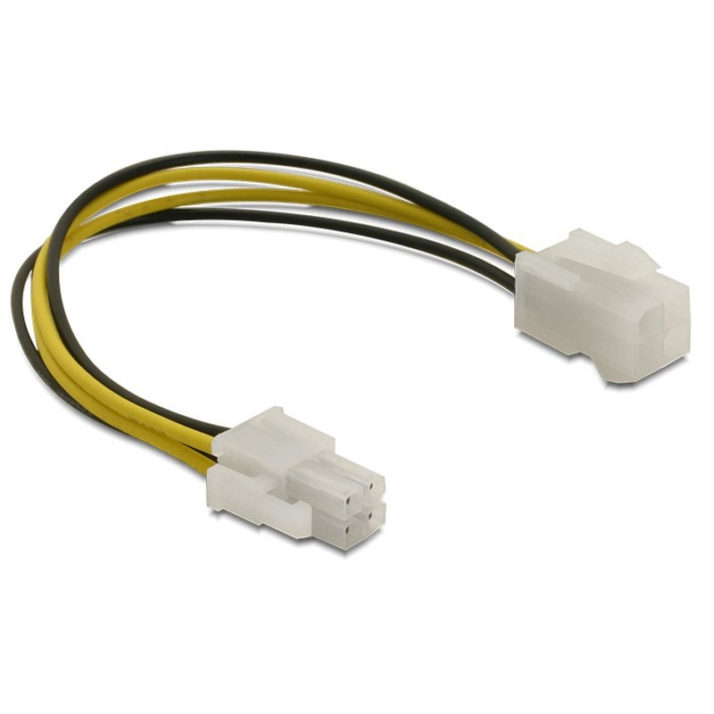 4PIN 20CM ATX MALE TO FEMALE POWER SUPPLY CABLE ADAPTER