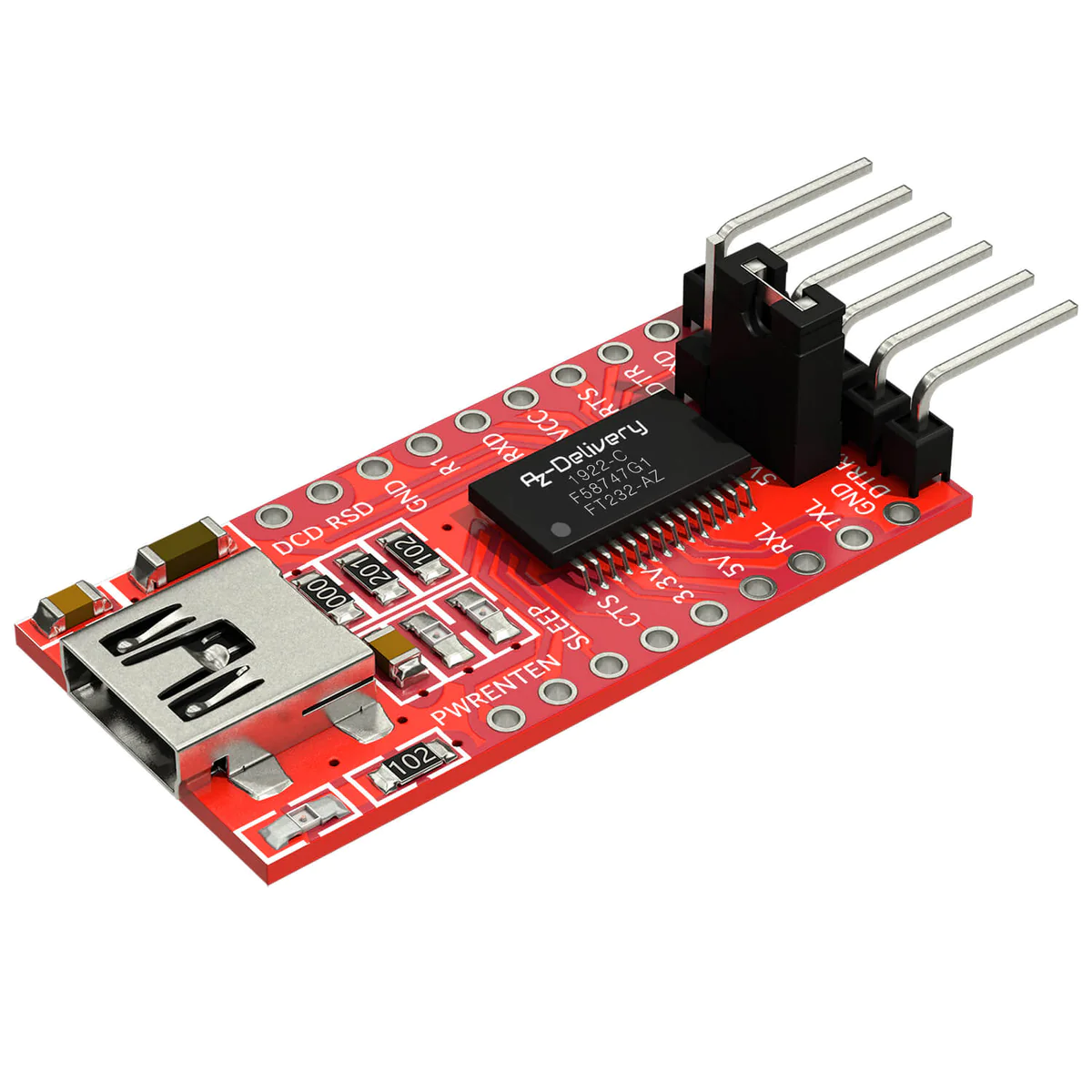 FT232-AZ USB for TTL Serial Adapter for 3.3V and 5V