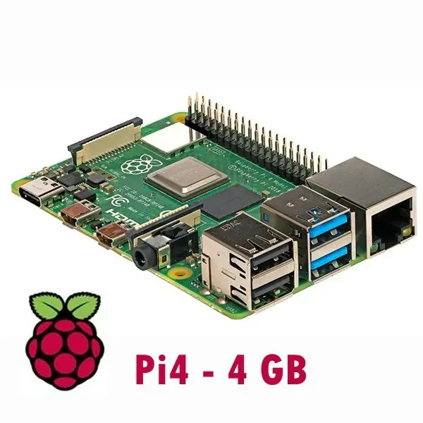 مع 4 جيجا رام B راسبيري باي4  موديل / Raspberry Pi 4 Model-B with 4 GB RAM