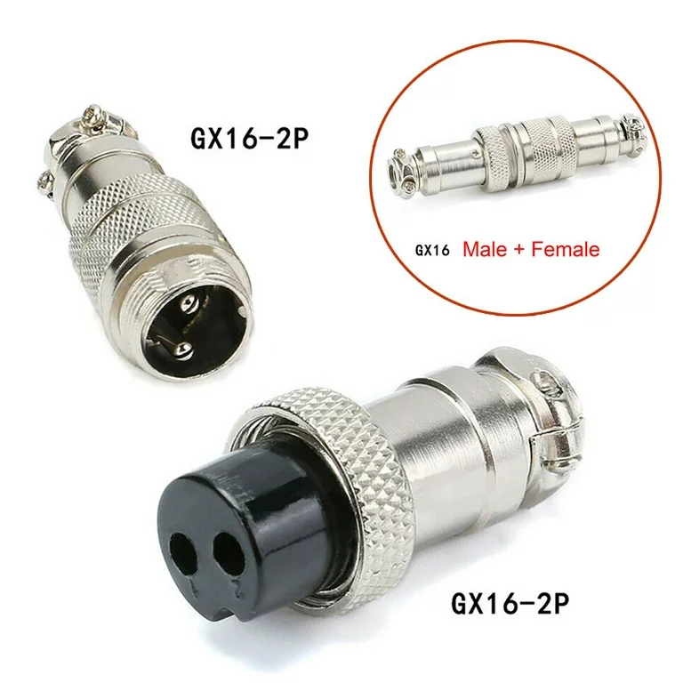 GX16 2Pin Aviation Plug Male&Female Metal Wire Connector Plug Socket