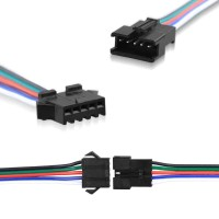 JST-SM 4 Pin Male &female Connector with 20cm 24awg wires