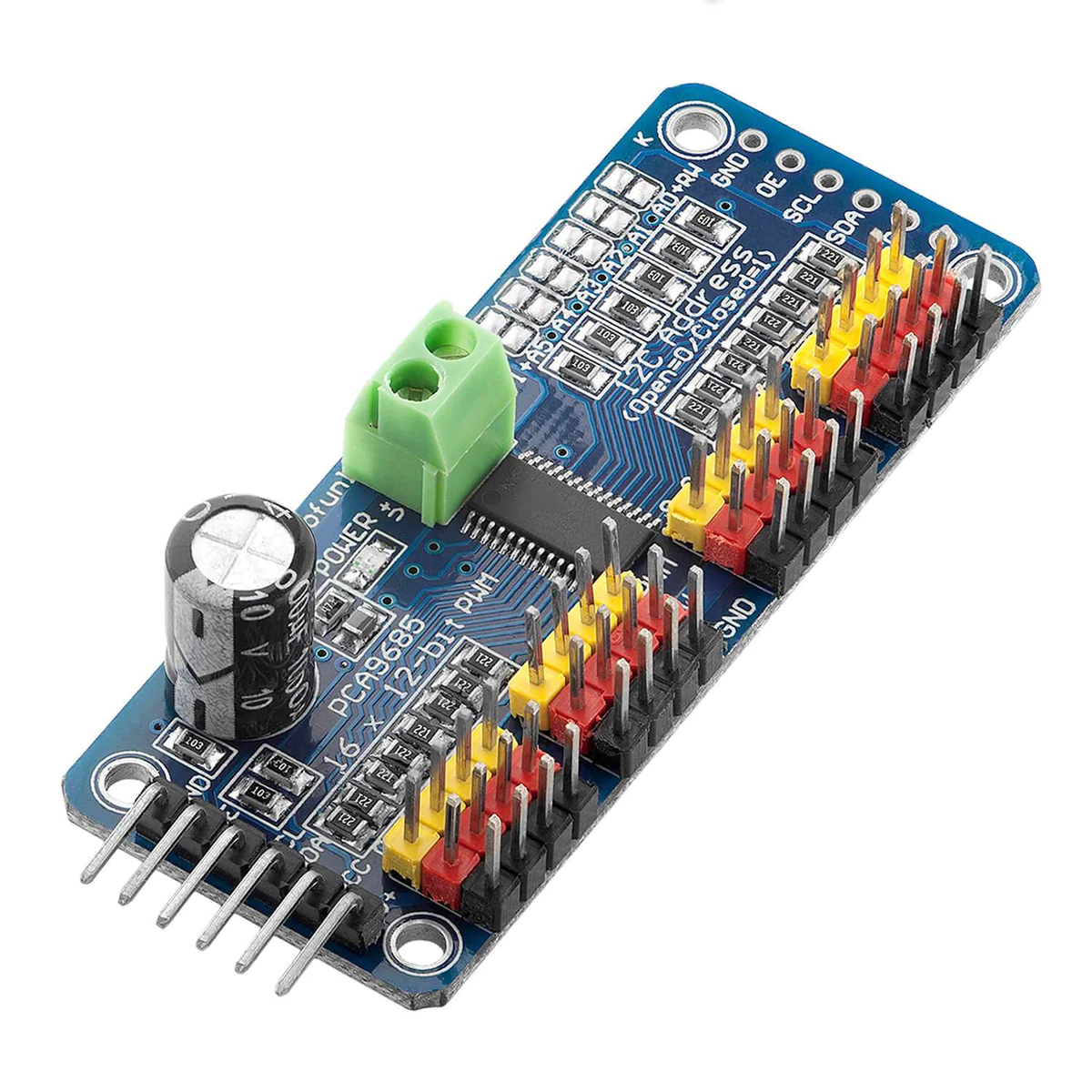 16 channel 12 bit pwm servo driver-12C Interface