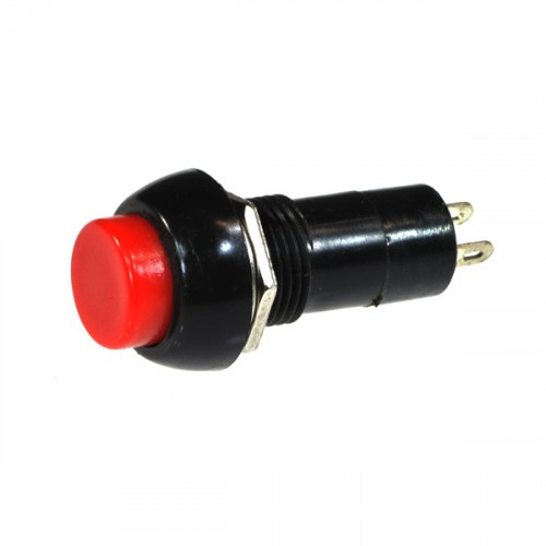 12MM ROUNDED RED COLOR LATCH PUSH BUTTON SWITCH (ON-OFF)