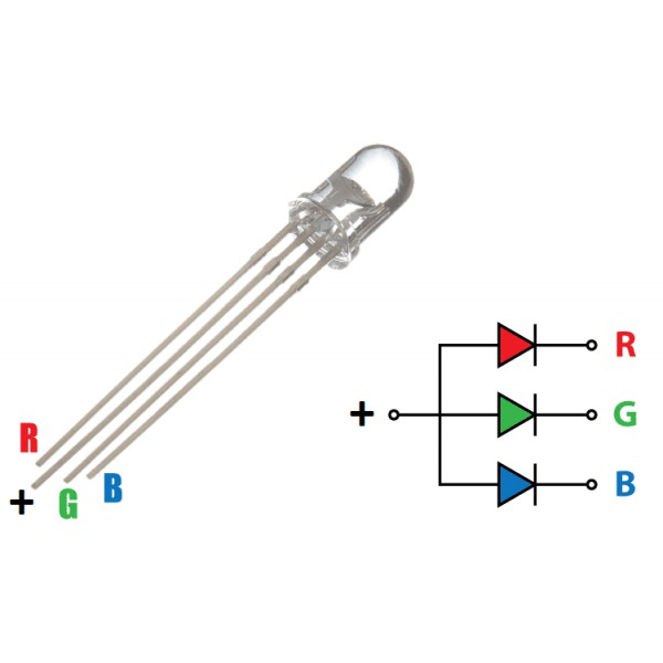 RGB LED COMMON ANODE 5MM