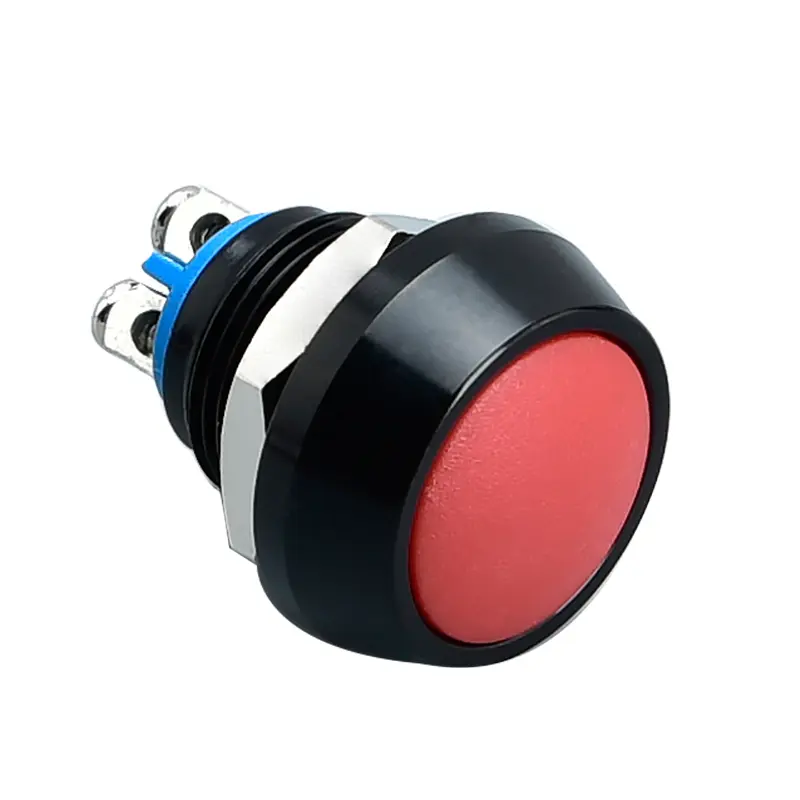 12MM ROUNDED RED COLOR DOME PUSH BUTTON