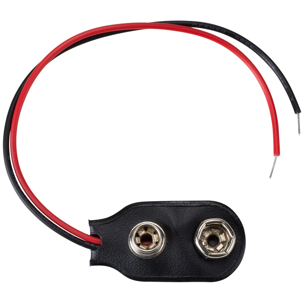 وصلات مشابك بطارية 9 فولت / 9V Battery Clips Black Red Wired Cable Connection