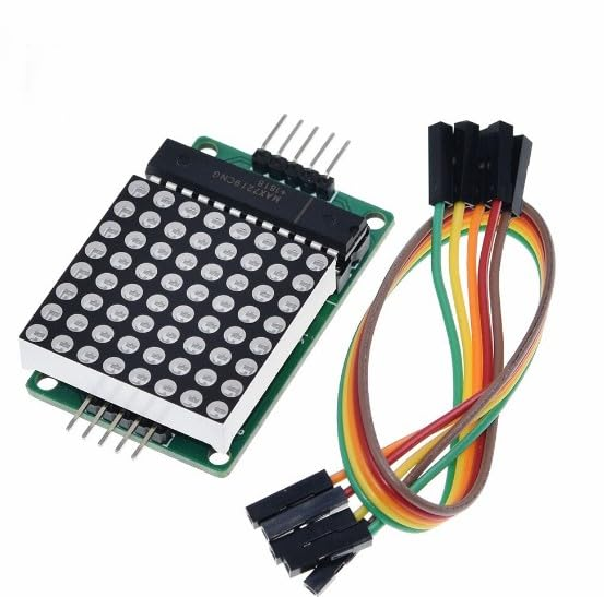 وحدة عرض مصفوفة  / Red LED Dot Matrix Display Module (MAX7219)