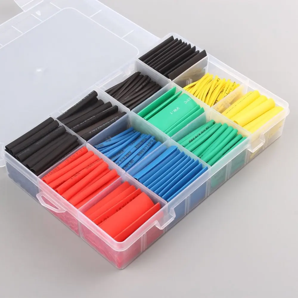 HEAT SHRINK TUBING INSULATION SHRINKABLE TUBE ASSORTMENT ELECTRONIC KIT 530PCS COLORFUL SET