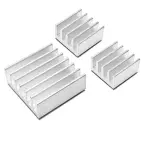 مجموعة مبردات ألمنيوم 3 قطع لراسبيري / Heat Sink Set 3pcs Aluminum for RASPBERRY PI