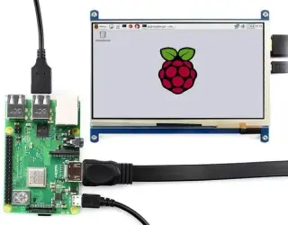 شاشة لمس تكاثفية 7 بوصة /  Resolution 7 inch 1024*600  LCD Capacitive Touch Panel with HDMI interface + USB Cable for Raspberry Pi3/PI4