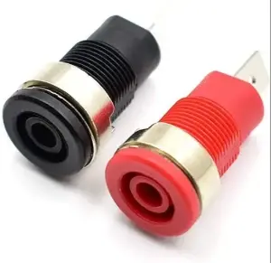 مقبس توصيل 4 مم تركيب لوحة / panel mount flat 4MM BANANA SOCKET