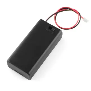 حامل بطاريات AA ثنائي مع مفتاح تشغيل/إطفاء ووصلة JST PH / 2 x AA Battery Holder with On/Off Switch & JST PH Connector