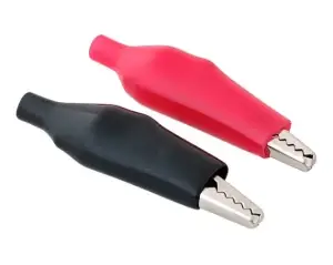 مشبك تمساح متوسط الحجم / Crocodile Clip MEDUIM black ,red