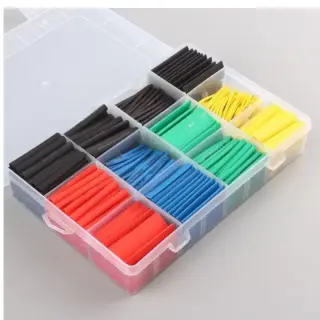 مجموعة أنابيب الانكماش الحراري / HEAT SHRINK TUBING  530PCS INSULATION SHRINKABLE TUBE ASSORTMENT ELECTRONIC KIT COLORFUL SET