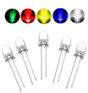 لمبة ليد شفافه / LED 5MM  CRYSTAL