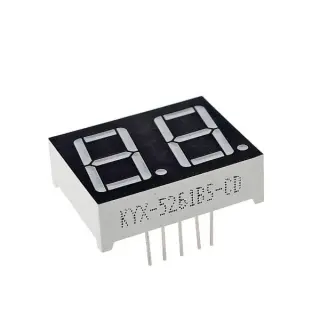 سيفن سيجمنت ثنائي كومن كاثود / LED 7 SEGMENT 2 DIGIT DISPLAY 0.56-INCH COMMON CATHODE