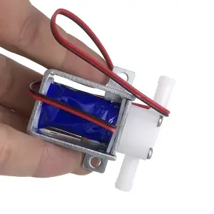 صمام الملف اللولبي / solenoid valve DC12v Micro 0.24a NC Type 2 way 2 position