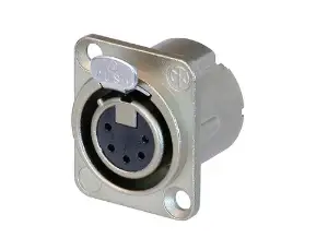 مقبس أنثى 5 دبابيس لتركيب اللوحة / panel mount female 5pin XLR socket