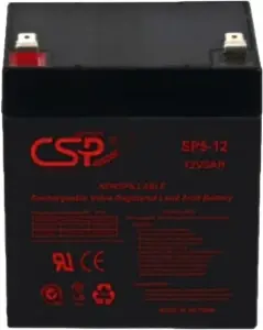 CSP 12V 5Ah Lead Acid Rechargeable Battery