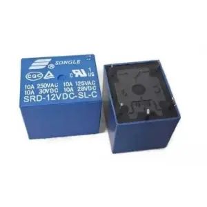 ريليه 12 فولت 10 امبير / Relay 12V 10A SRD-12VDC-SL-C- 5 pins
