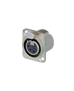مقبس أنثى 4 دبابيس لتركيب اللوحة / panel mount female 4pin XLR socket