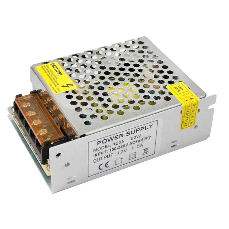 مزود طاقة معدني 5 امبير / METAL POWER SUPPLY LECXO PS 12V 5A