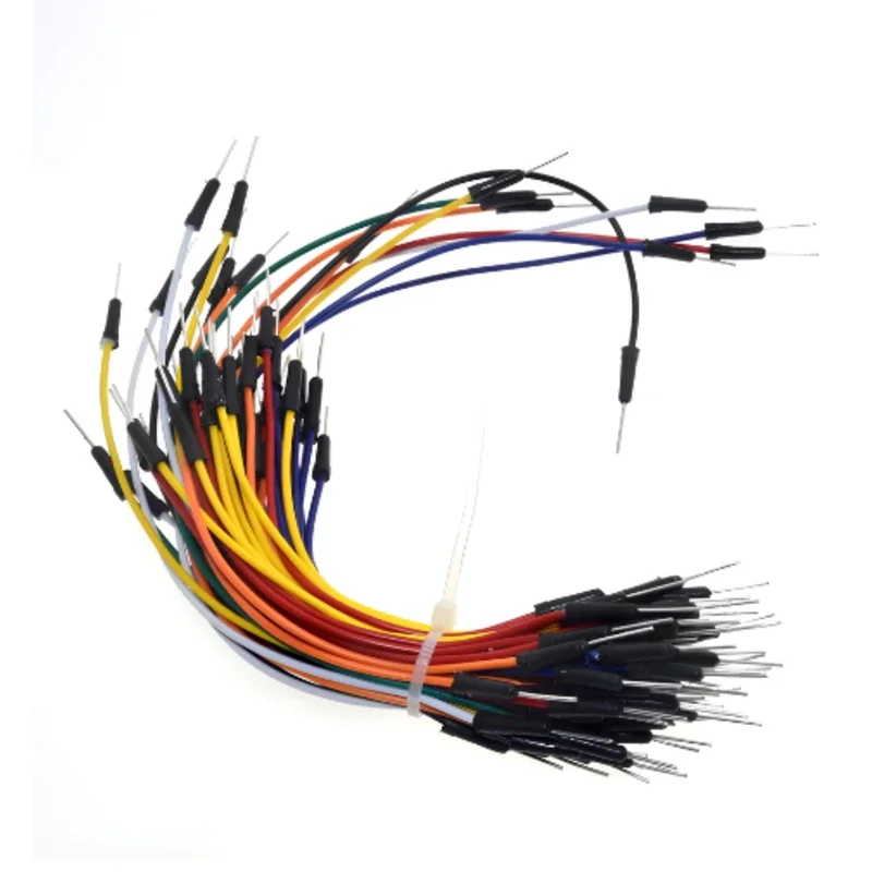 مجموعة أسلاك توصيل مرنة 65 قطعه / 65pcs Flexible Breadboard Jumper Wires