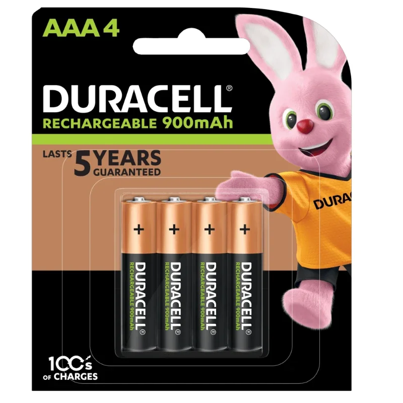 بطاريات دوراسيل AAA قابلة للشحن / Duracell Rechargeable AAA 900mah x4