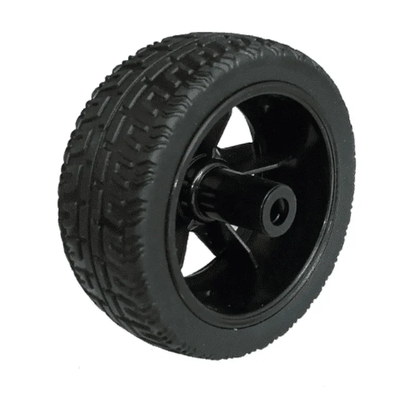 عجلة روبوت سمارت كار 65mm سوداء / 65mm Robot Smart Car Wheel Black