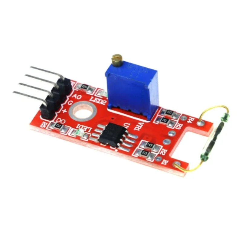 وحدة حساس مفتاح مغناطيسي /  Magnetic Dry Reed Pipe Switch Sensor Module