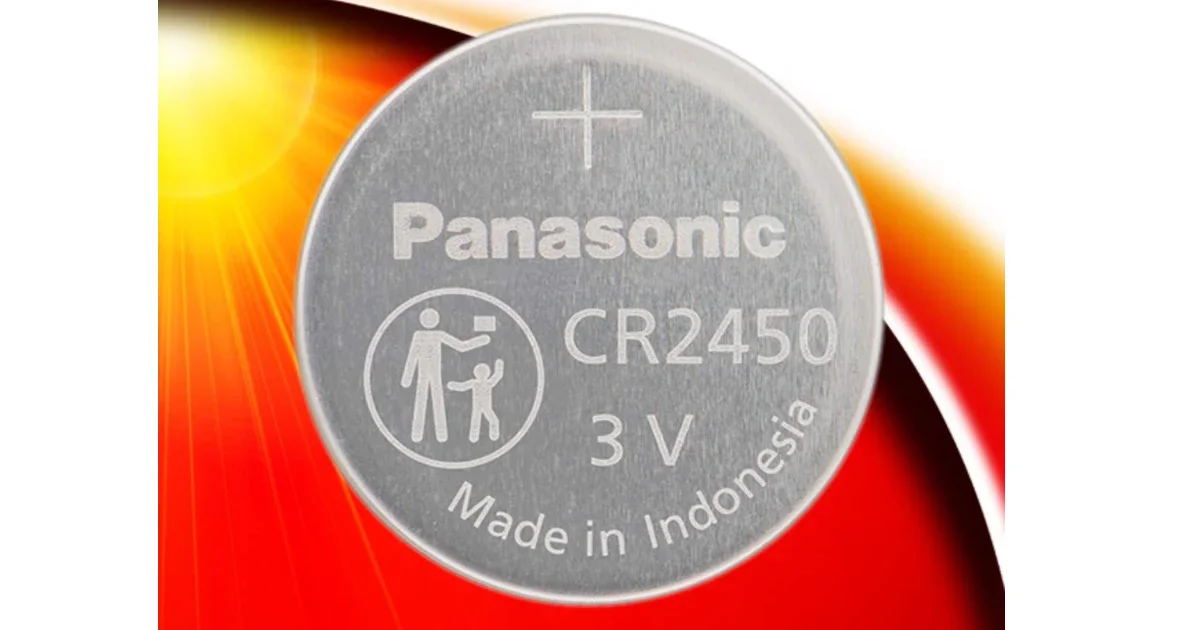 بطارية باناسونيك ليثيوم / Panasonic Lithium Coin Battery CR2450