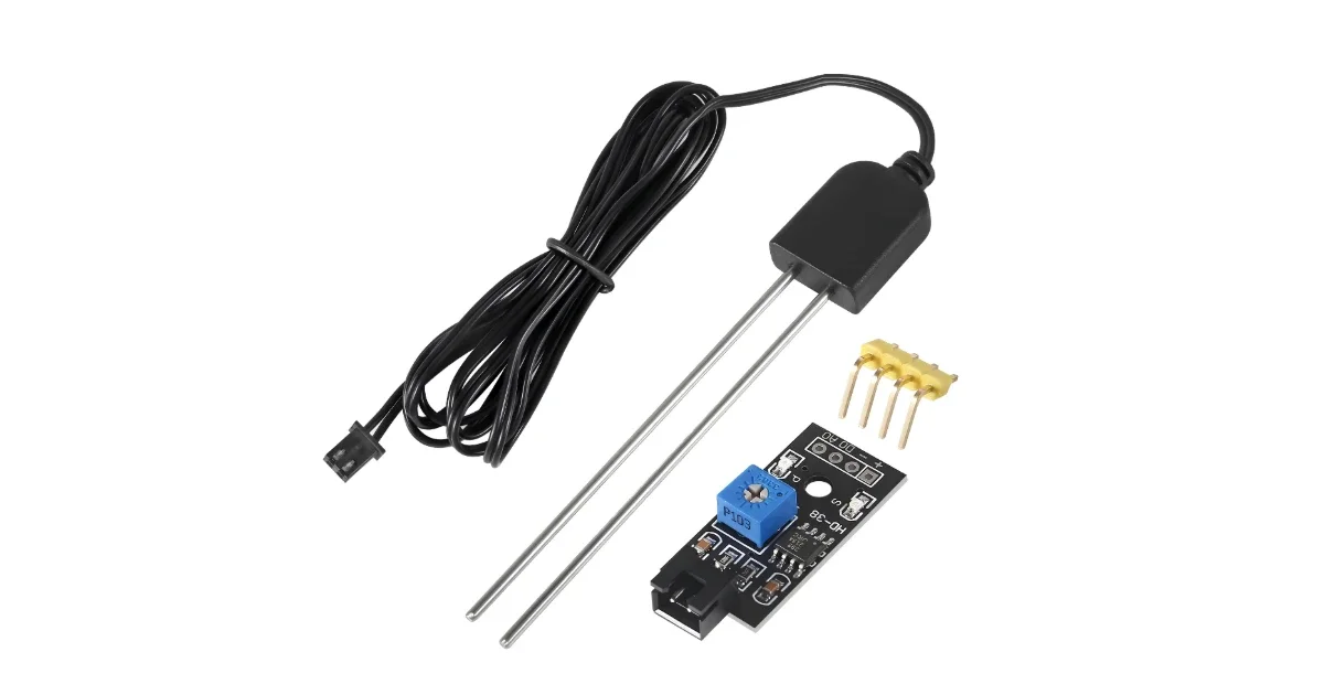 حساس قياس رطوبة التربة مع كابل 1.3 متر، / Soil Moisture Sensor Detector Module Soil Moisture Humidity Test Sensor with 1.3M Cable
