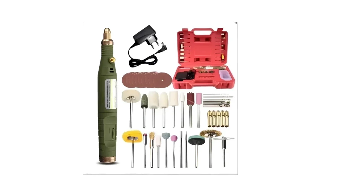 طقم ميني دريل كهربائي متعدد الوظائف / Mini Electric Drill Multifunction Grinder Set Micro-drilling Tool Kit WL-800