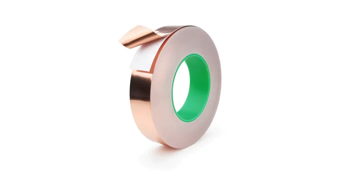 شريط نحاسي لاصق موصل / COPPER TAPE 20mm