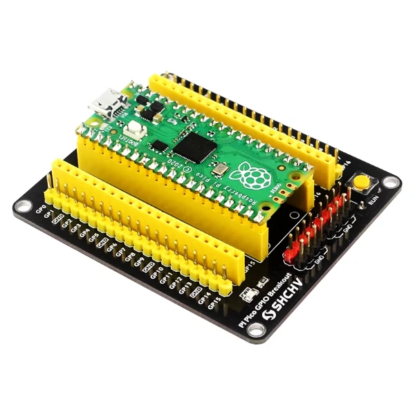 لوحة توسعة ومخرج دبابيس (Shield) لراسبري باي بيكو / Raspberry Pi Pico Expansion Shield (GPIO Breakout Board)
