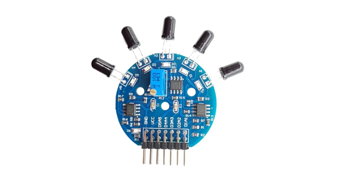 وحدة حساس اللهب 5 قنوات / Five Channel Flame Sensor Module