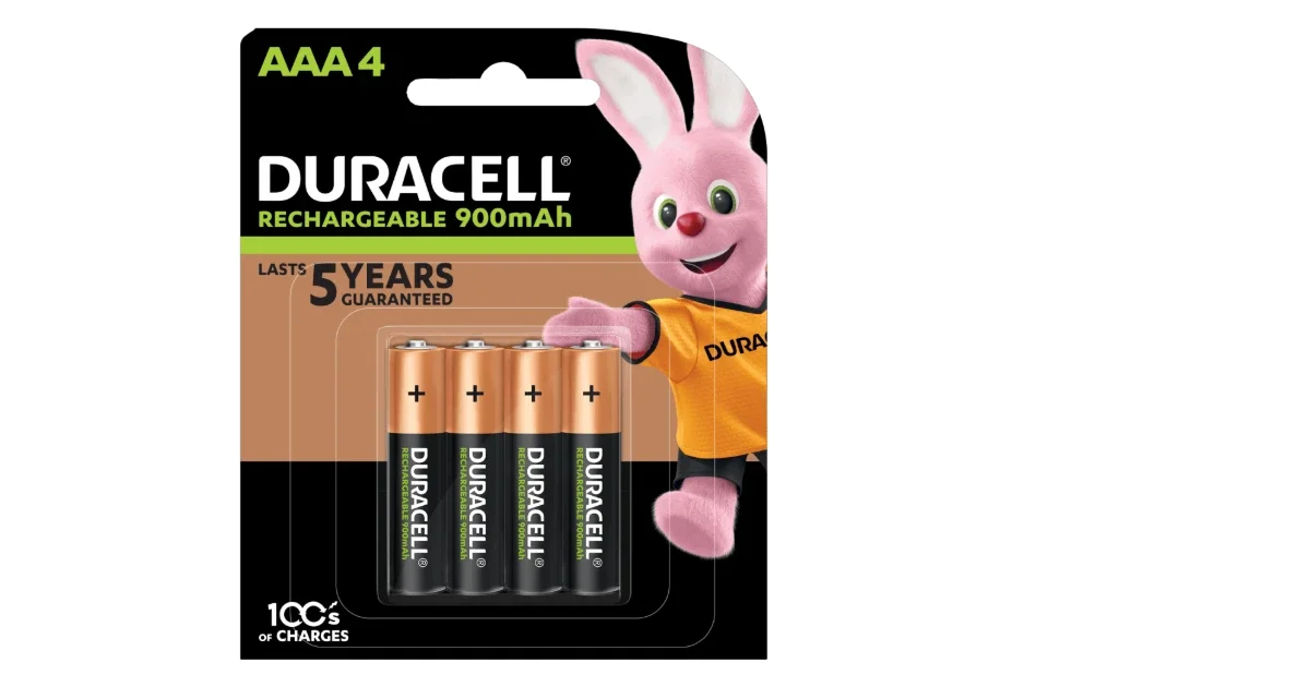 بطاريات دوراسيل AAA قابلة للشحن / Duracell Rechargeable AAA 900mah x4
