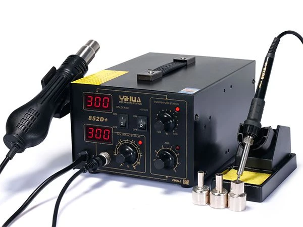 محطه لحام وهواء / KADA 852D+ Series 2 in 1 Hot Air Rework Station with Soldering Iron