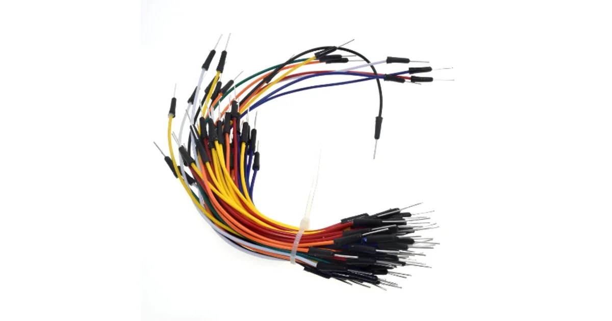 مجموعة أسلاك توصيل مرنة 65 قطعه / 65pcs Flexible Breadboard Jumper Wires