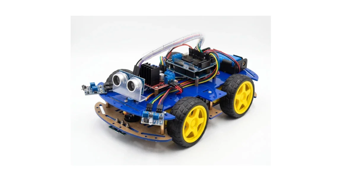طقم سيارة روبوت ذكي / 4WD Smart Robot Car Kit