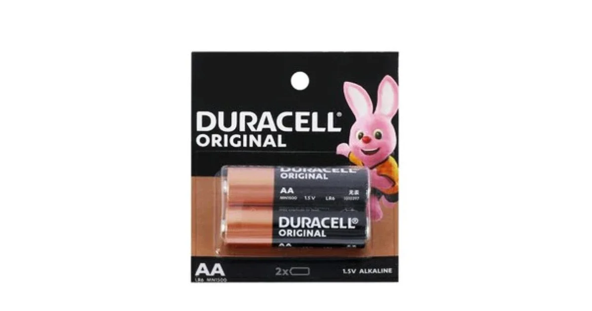 بطاريات دوراسيل قلوية عدد 2 / DURACELL AA Alkaline Battery 1.5V x2