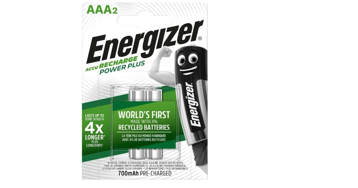 بطاريات إنرجايزر AAA قابلة للشحن / Energizer Rechargeable AAA 700mAh ×2