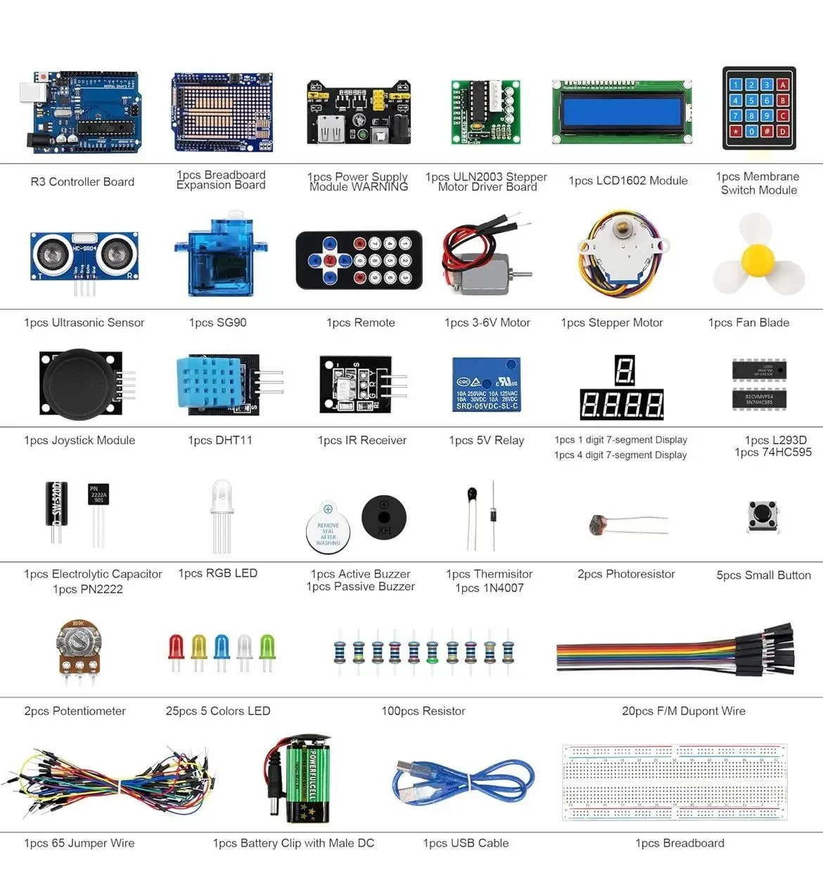 حقيبة اردوينو اونو / Arduino Uno R3 Starter Kit