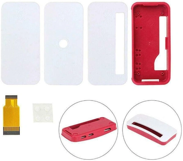 غطاء لراسبري باي زيرو / Official Raspberry Pi Zero & Zero W Case - Red/White